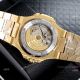 Copy Patek Philippe Nautilus Frosted Gold Watch with Luminous Dial Markers (10)_th.jpg